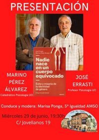 La sede del PSOE de Oviedo acoge la presentación del libro 'Nadie nace en un cuerpo equivocado'