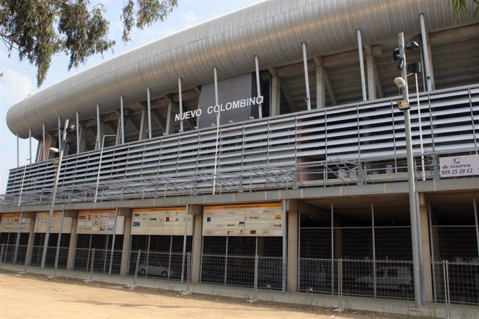 Archivo - Vista exterior del Estadio del Nuevo Colombino de Huelva. Archivo.