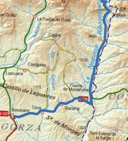 Mitma licita un contrato para redactar el proyecto de acondicionamiento de la carretera N-230, entre Benabarre y Sopeira.