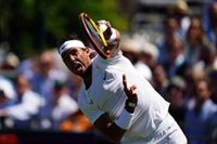 Nadal se entrena en la Central de Wimbledon