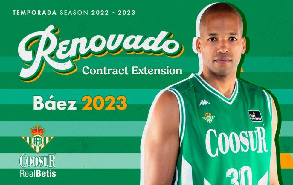 Eulis Báez, renovado con el Coosur Real Betis