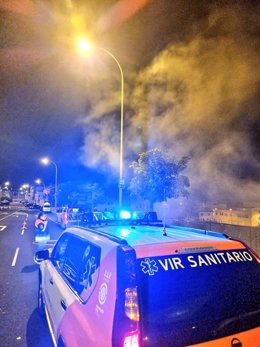 La Agrupación de Voluntariado de Protección Civil de Santa Cruz de Tenerife interviene en uno de los incidentes