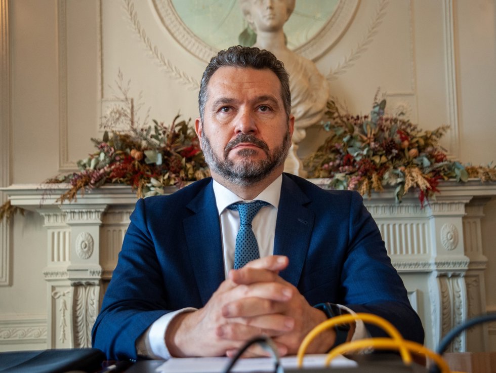 Rodrigo Buenaventura, presidente de la CNMV, durante su intervención en el curso de verano organizado por la APIE en la UIMP de Santander.