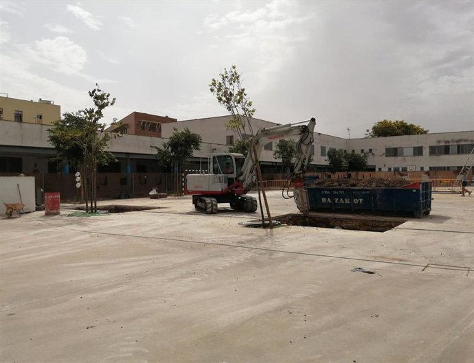 Instalaciones del colegio Marie Curie en Sevilla.