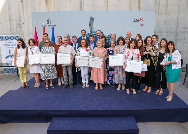 Galardonados en los Premios a la Excelencia en la prestación de Servicios Públicos 2022 de C-LM
