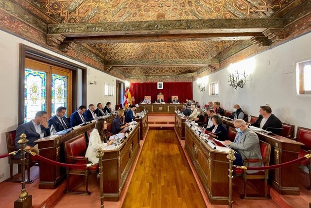 Pleno de la Diputación de Valladolid celebrado este viernes.