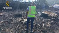 Investigado como presunto autor de un incendio forestal en Guadahortuna (Granada)