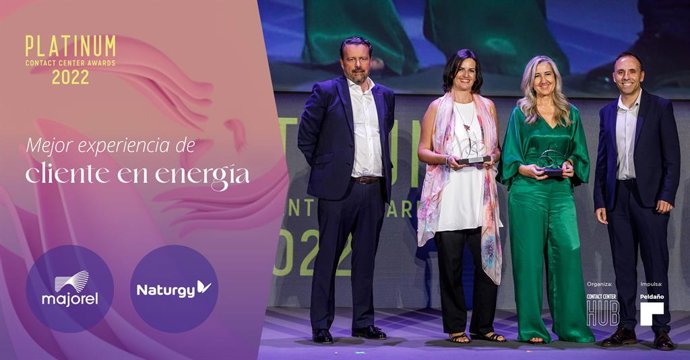Majorel gana el Platinum Contact Center Award a Mejor Experiencia de Cliente en Energía