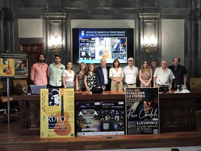Presentación de 'Noches de Verano en el Teatro Romano' en Santiponce.