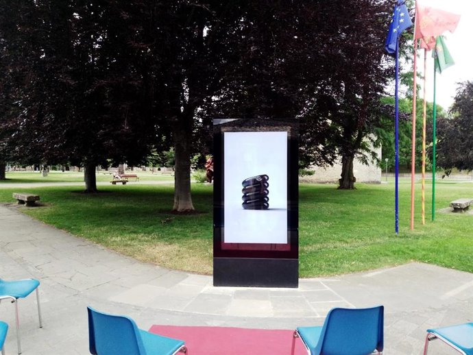 Imagen del mupi ubicado en la Ciudadela