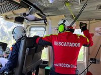 Rescatado un montañero que se fracturó el tobillo mientras escalaba en Picos de Europa