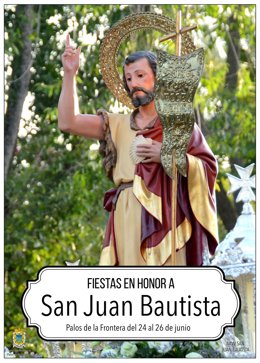 Cartel de las Fiestas de San Juan Bautista de Palos de la Frontera.