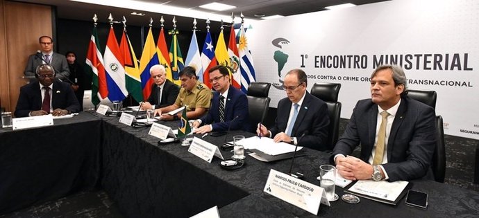 Primer encuentro ministerial de Estados Contra el Crimen Organizado Transnacional, en Brasil