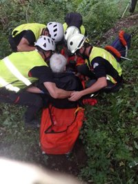 Rescatado un senderista de 72 años herido cuando realizaba una ruta en Picos de Europa