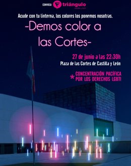 Convocatoria de concentración de la Fundación Triángulo para el próximo lunes en las Cortes de Castilla y León.