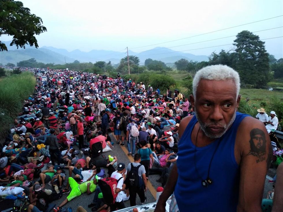 Archivo - Caravana de migrantes rumbo a Estados Unidos