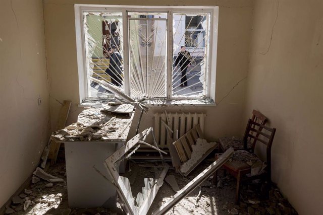 Archivo - Hospital psiquiátrico bombardeado por las tropas rusas en la ciudad de Mikolaev, al sur de Ucrania.