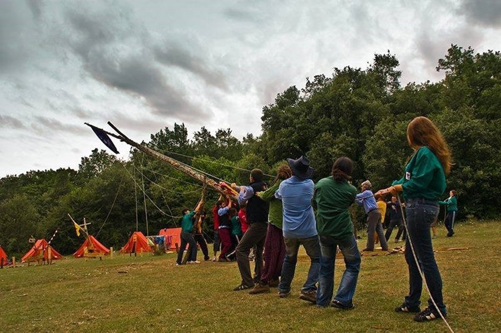 Jóvenes participantes en los campamentos de verano Scouts MSC