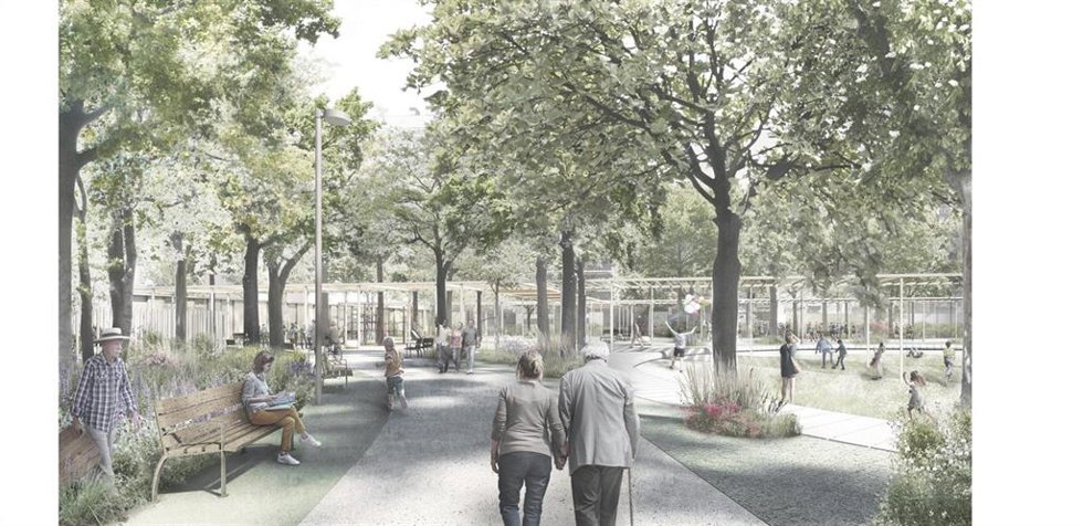 Prototipo del nuevo parque de la Colonia Castells