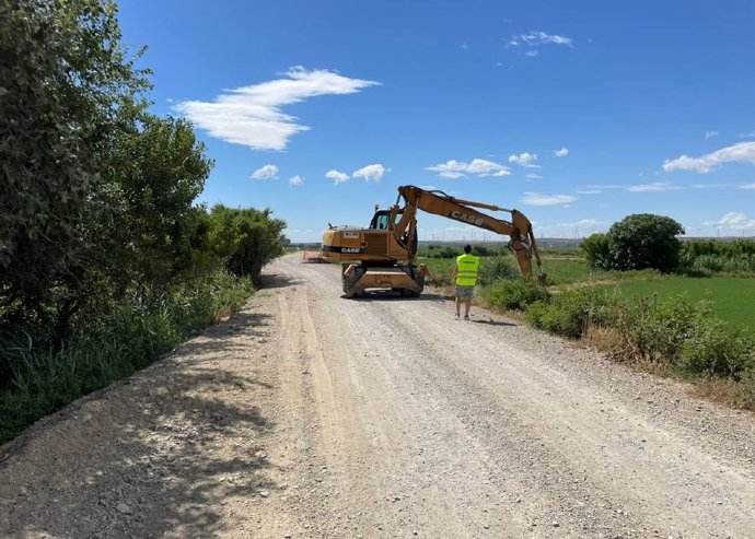 Obras en el término municipal de Novillas