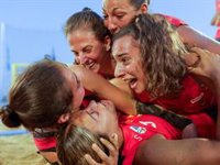 La selección española de balonmano playa, a la final del Mundial por tercera vez en su historia
