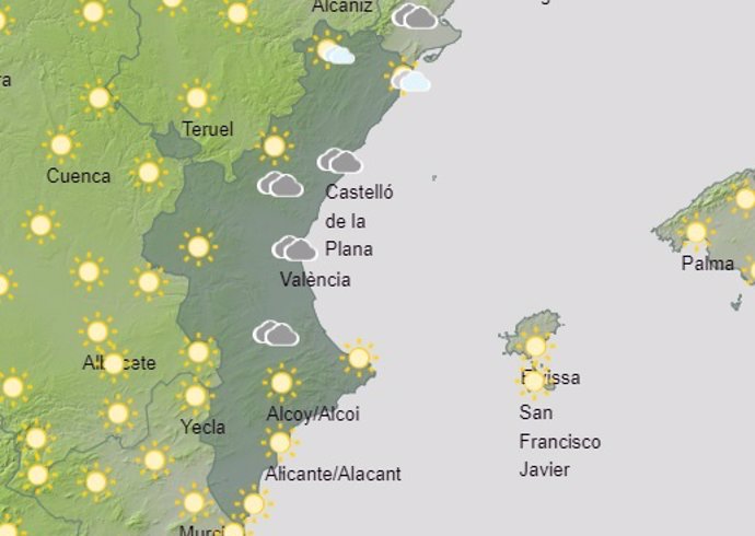 Predicción metereológica 26 de junio