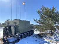 España refuerza la defensa aérea en Letonia con el despliegue de una batería Nasams y 85 militares