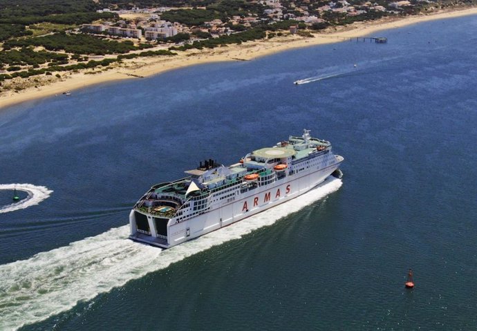 Imagen de archivo del ferry Huelva-Canarias.