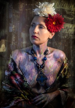 Tatiana, de Bielorrusia, una de las mujeres que protagonizan la exposición 'Todas Somos Frida'