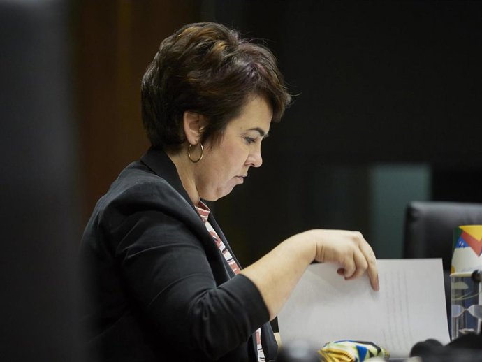 Archivo - La parlamentaria de Podemos, Ainhoa Aznárez.