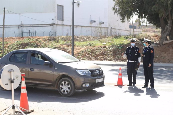 Policía en Casablanca, Marruecos