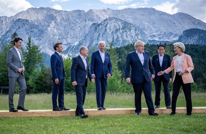 Los líderes del G7 en Elmau, Baviera, Alemania