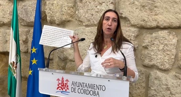 Archivo - La portavoz de Vox en el Ayuntamiento de Córdoba, Paula Badanelli.