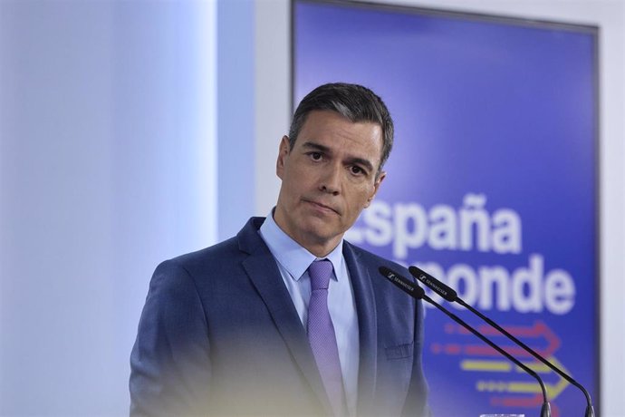 El presidente del Gobierno, Pedro Sánchez