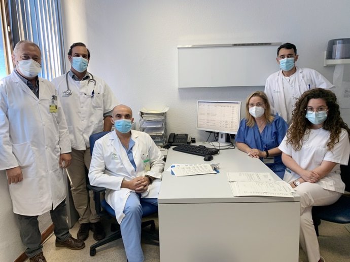 Profesionales sanitarios de la Unidad de Riesgo Vascular del Hospital Macarena.