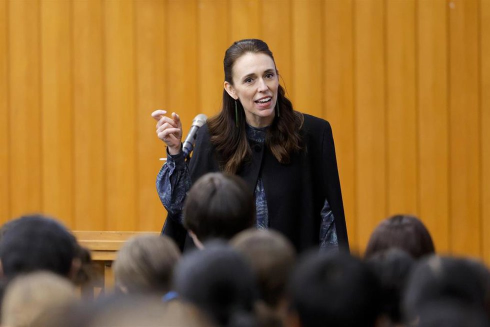 La primrea ministra de Nueva Zelanda, Jacinda Ardern.