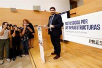 López Miras instará este martes a los partidos a que se sumen al Pacto por las Infraestructuras del Transporte