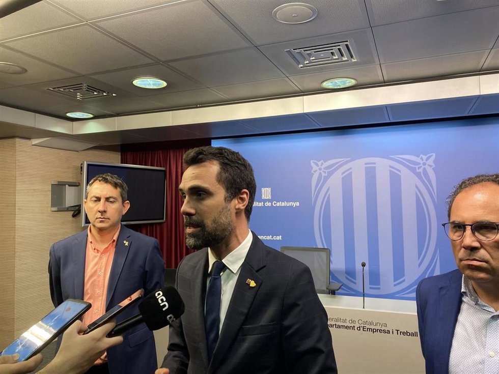El conseller de Empresa y Trabajo de la Generalitat, Roger Torrent.