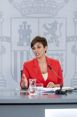 La ministra Portavoz, Isabel Rodríguez, comparece tras la reunión del Consejo de Ministros en Moncloa