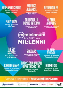 Primers artistes confirmats del Festival Millenni