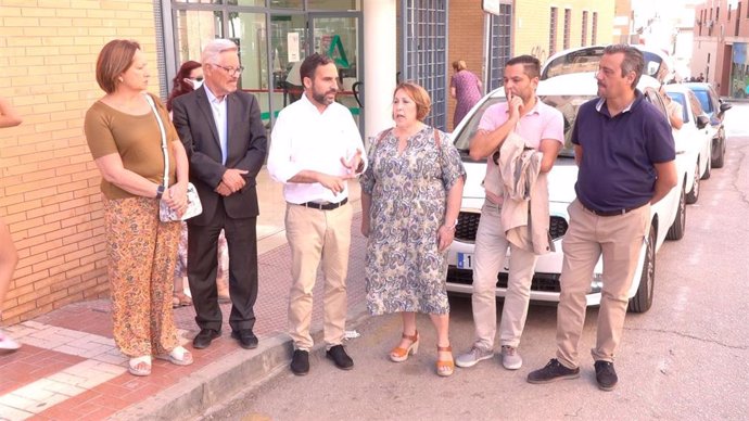 Daniel Pérez, secretario general del PSOE de Málaga, en rueda de prensa