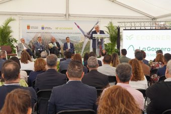 El presidente de Ecoener durante el acto