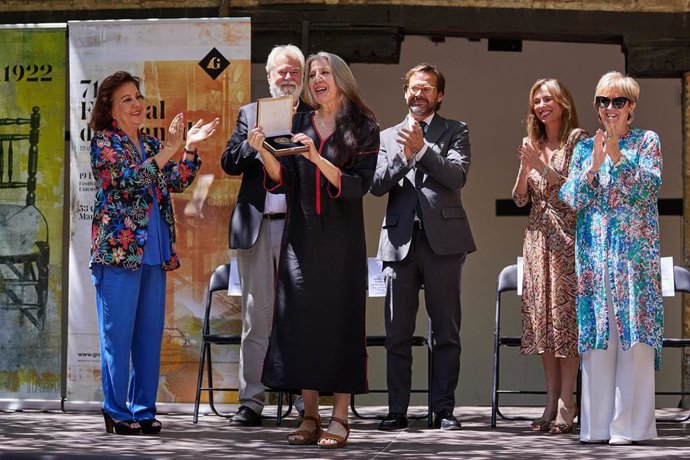 María Pagés recoge la Medalla del Festival de Granada