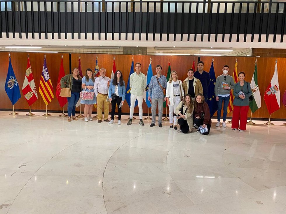 Alumnos de Derecho de la UCAV en su visita.