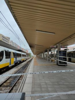 Líneas canceladas en la estación de tren de Santander