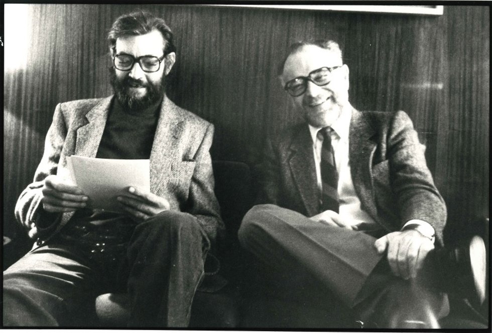 Julio Cortázar y Mario Muchnick