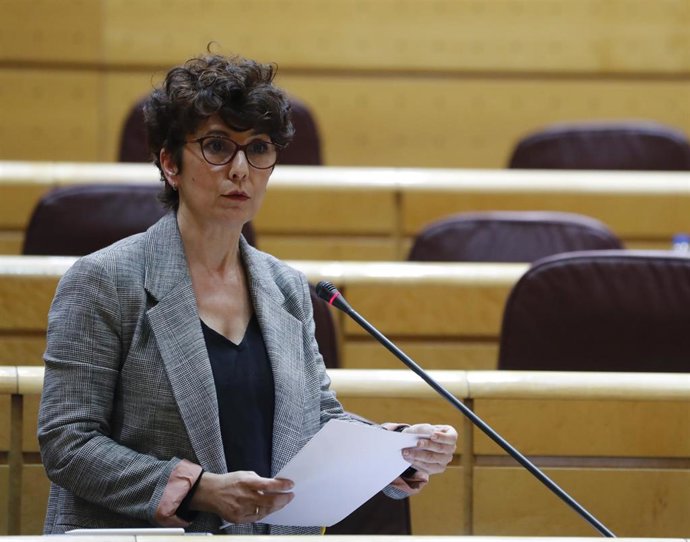 Archivo - La senadora del PNV María Isabel Vaquero