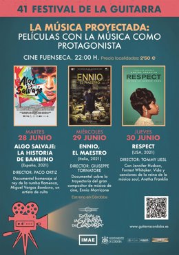 Cartel de 'La música proyectada'.