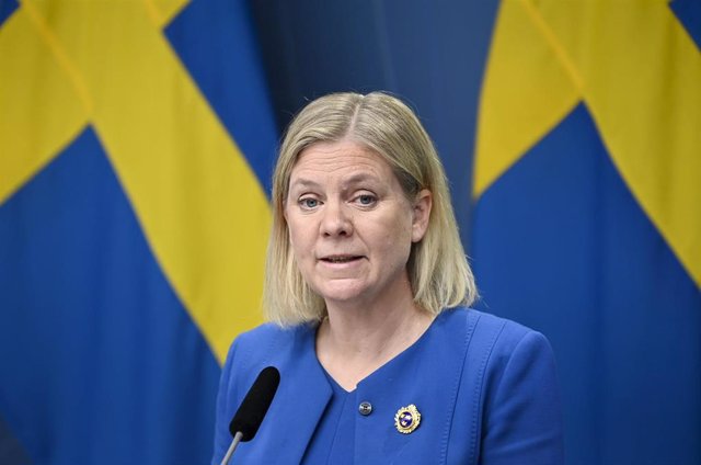 Archivo - La primera ministra de Suecia, Magdalena Andersson