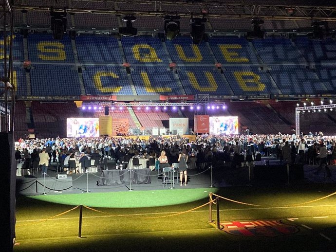 Los Premis Pimes de Pimec en el Camp Nou de Barcelona